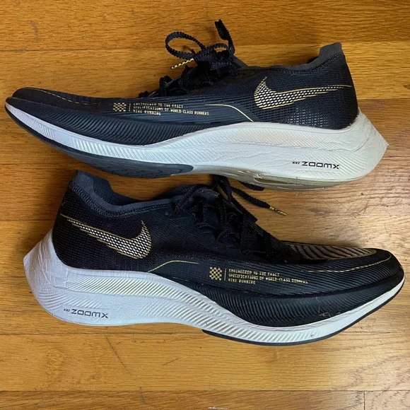 Nike Air Zoom X Men’s Running Shoes, Black & Gold Accents, 13 - Picture 1 of 6